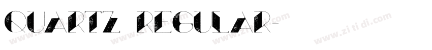 Quartz Regular字体转换